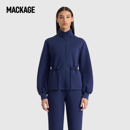 【早秋推荐】MACKAGE女士 FINOLA立领抽绳收腰户外针织夹克外套