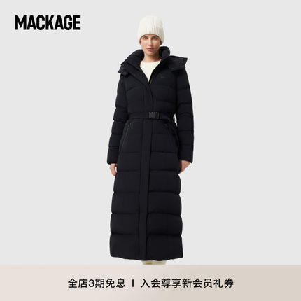 MACKAGE女士 CALINA长款保暖收腰时尚休闲经典修身羽绒服外套上衣