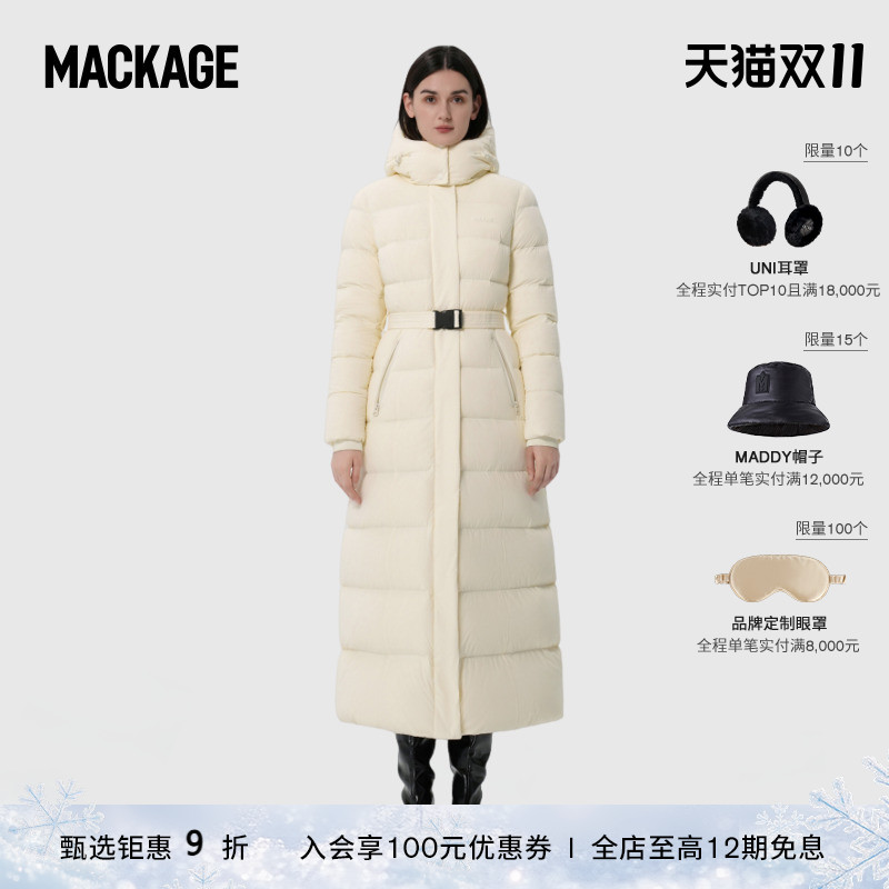 MACKAGE长款保暖女士简约羽绒服