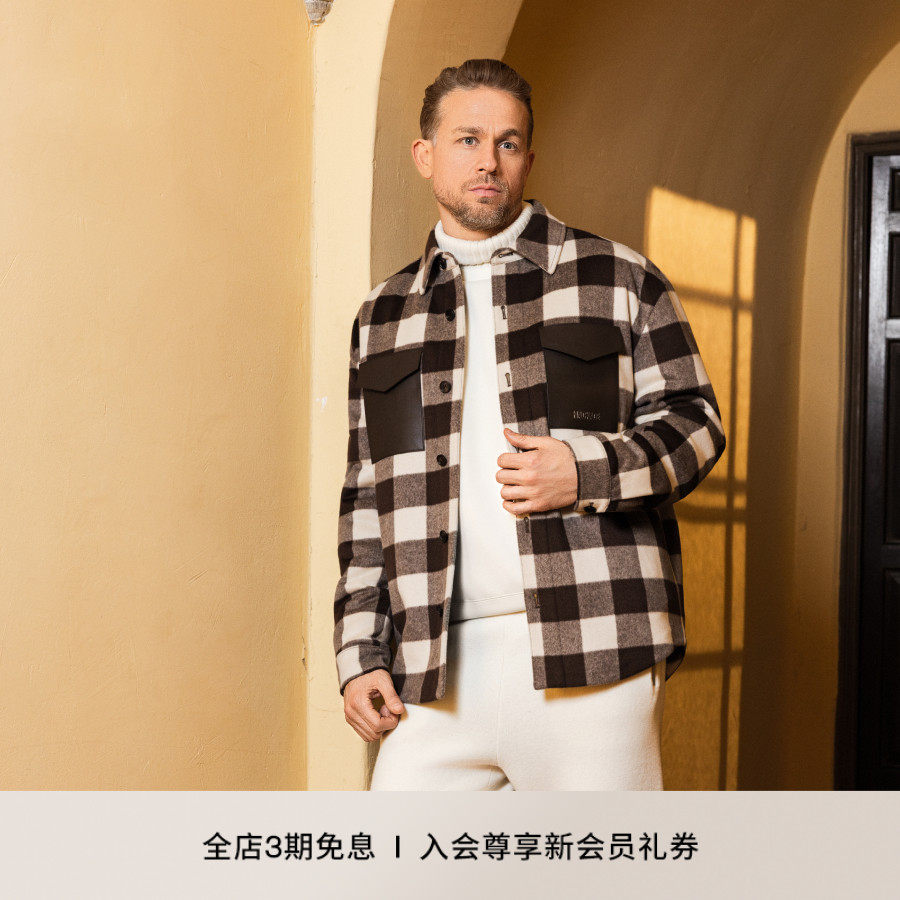 MACKAGE男士 RYKER-PL 休闲时尚保暖格纹羊毛衬衫夹克 秋冬新品