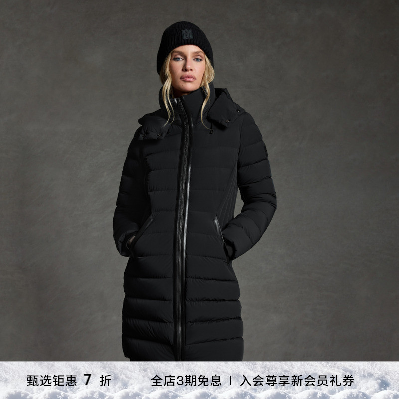 MACKAGE女士 FARREN连帽中长款绗缝休闲羽绒服外套上衣 秋冬新品