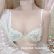 宫廷风刺绣少女爱心蕾丝复古日系小胸文胸内衣套装 花殿寓言 法式