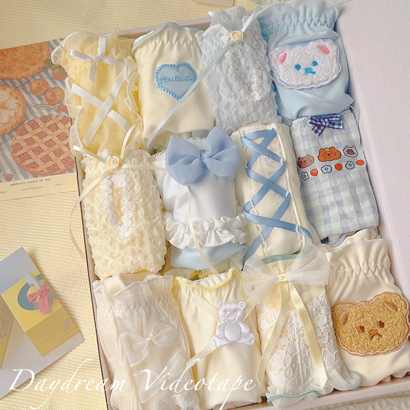 海盐芝士日系少女可爱甜美软萌纯欲性感蝴蝶结舒适透气网纱内裤女,女士内衣/男士内衣/家居服,女三角裤,淘宝优惠券,粉丝福利购,淘宝优惠卷