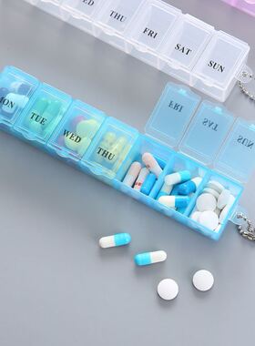 Pill Box Holder Weekly Medicine Storage Organizer Container