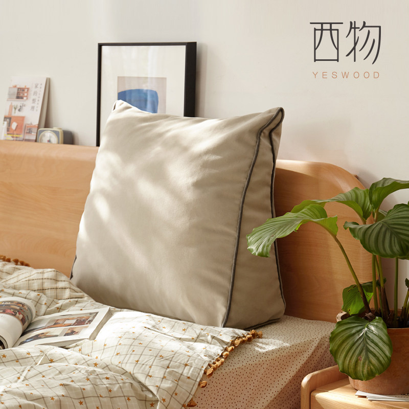 源氏木语西物三角靠枕床头榻榻米沙发办公室卧室布艺护腰靠垫腰枕,收纳整理,其他收纳,淘宝优惠券,粉丝福利购,淘宝优惠卷