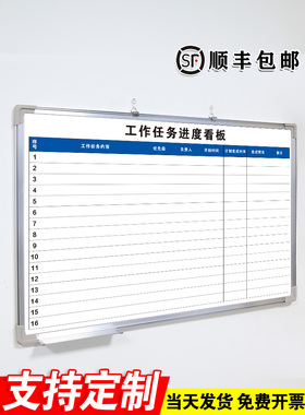 [工作任务进度看板]白板写字板定制内容定做小黑板车间工厂办公室