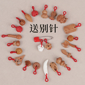 桃木挂件别针桃核剑吓惊身防压符驱平安邪婴儿宝宝新生保幼护外出