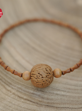 桃木小竹节手链男女节节高升百搭手串邪辟复古新中式国风桃核饰品