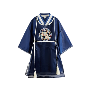 汉服男童春秋款2026新款龙年刺绣长袍国学服中秋节表演服超仙长衫