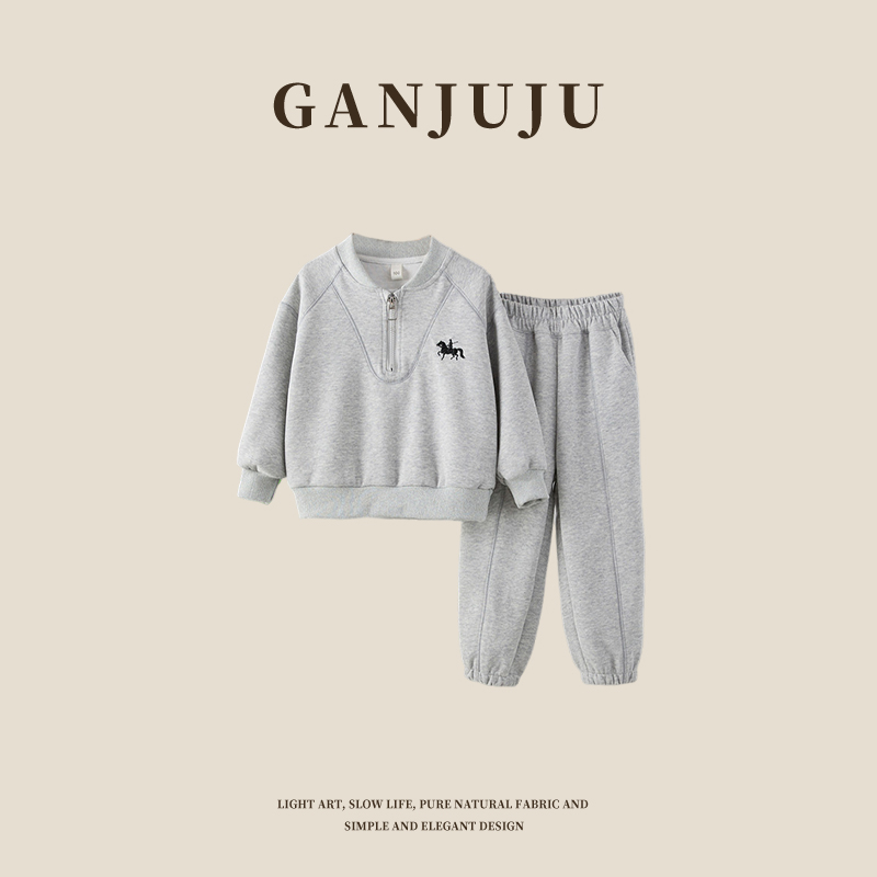 男童套装春秋款2025新款儿童春秋装卫衣两件套男孩运动服中小童潮