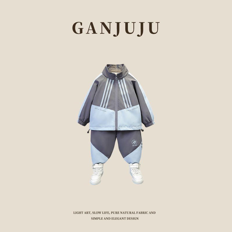 男童套装春秋款2025新款儿童春秋装卫衣两件套男孩运动服中小童潮