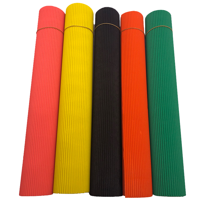 4开彩色瓦楞纸手工材料纸diy作品学生幼儿园10色折纸彩色波浪形混合十色瓦楞纸儿童手工剪纸大张瓦楞纸