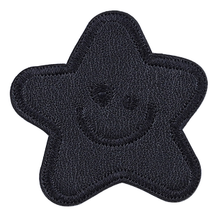 羽绒服的补丁贴自粘免缝布贴高级黑色衣服贴破洞无痕修复图案补贴