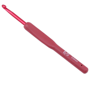 红色钩针工具全套编织材料包手工DIY毛线玩偶毛衣针软柄勾针配件