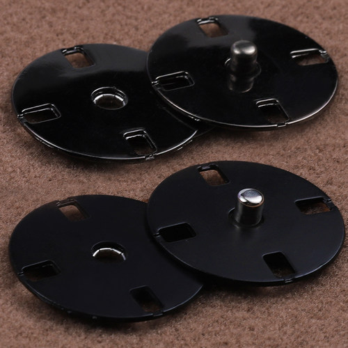 黑色暗扣毛衣纽扣衣服摁扣子母扣