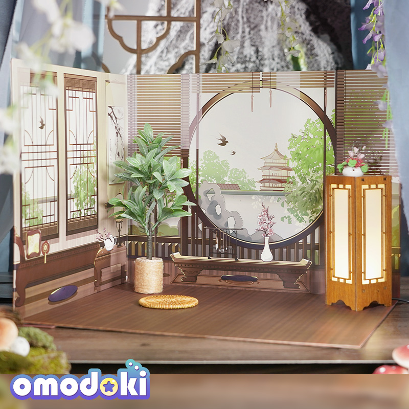 omodoki原创20cm棉花娃娃娃用配件古风娃屋拍摄布景道具摆件-封面