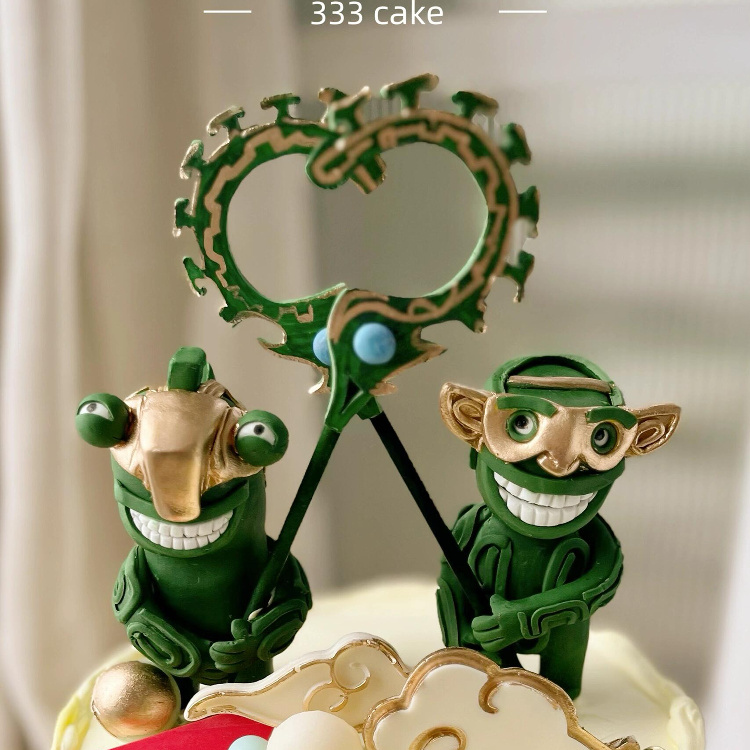 结界兽哪吒敖丙火焰手办烘焙摆件