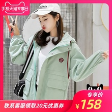 bf风宽松褂子外衣女潮初中高中学生原宿棒球服 外套女2019秋季 韩版
