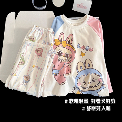 儿童德绒睡衣女宝宝冬绒家居服