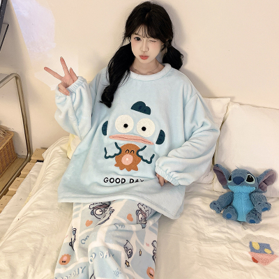 女孩家居服2025新款加绒保暖冬装