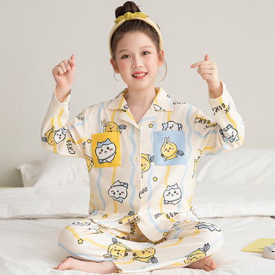 乌萨奇女童睡衣秋装2025超火整套
