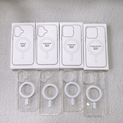 适用苹果17Promax磁吸透明手机壳