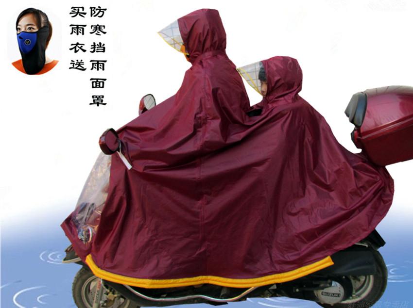 车雨衣童子款人双款亲子款前置雨衣W儿母衣加大厚i.