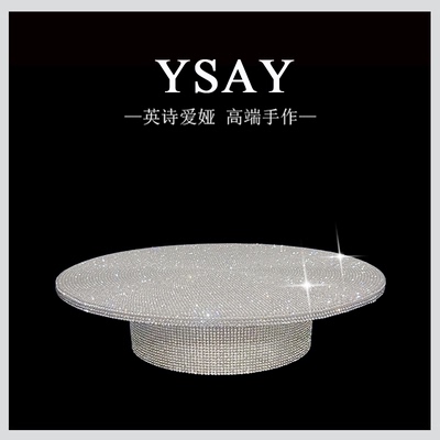 水钻电动转盘成品旋转展示台自动