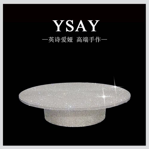 水钻电动转盘成品旋转展示台自动