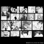 死亡笔记日版 磨砂膜防水PVC贴纸电脑行李箱手机贴纸 漫画名场面