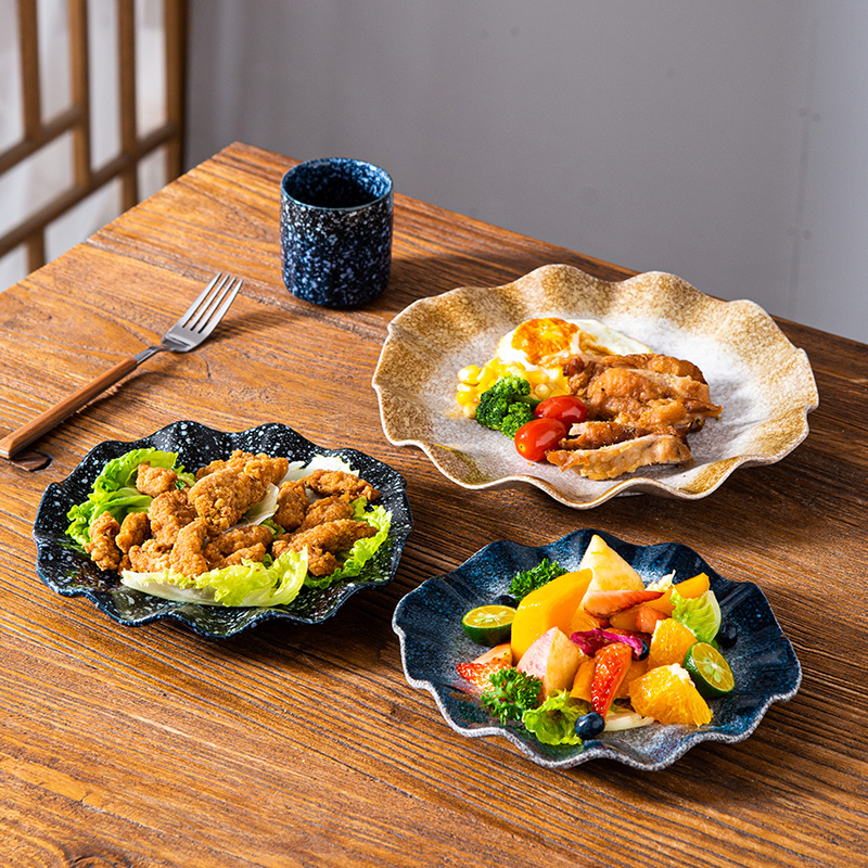 日式饭店专用不规则盘子