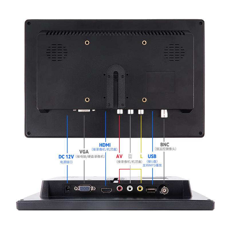 小型显示屏7寸10.1寸台式家用HDMI可携式迷你电视车载电脑VGA高清