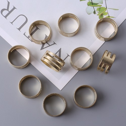 加厚不锈钢开圈戒指Diy双面耐用