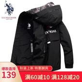 ASSN春秋薄款 男士 外套休闲夹克男上衣中青年连帽衣服宽松 POLO