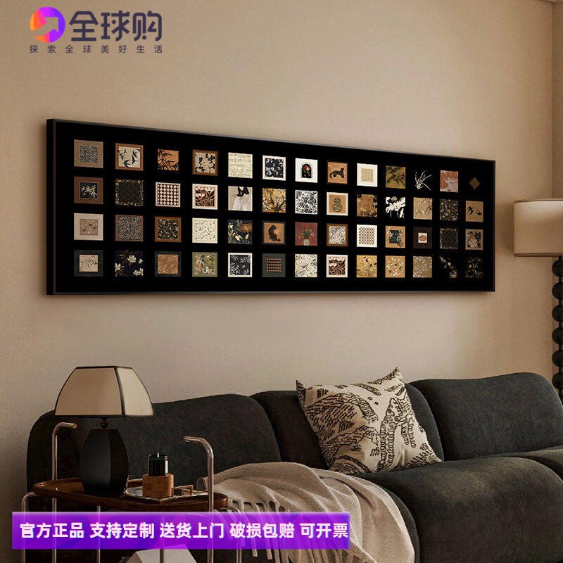 法式复古风卧室装饰画床头画主卧房间横版大气客厅挂画沙发背景墙