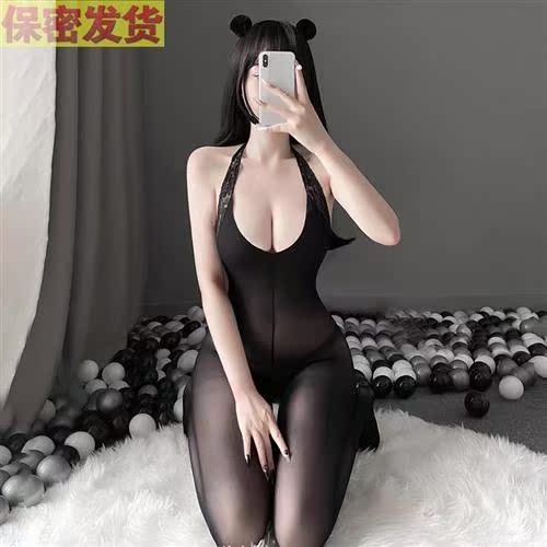 性感连体丝袜全身黑丝内裤情调内衣连身黑丝袜子薄大码220斤情侣