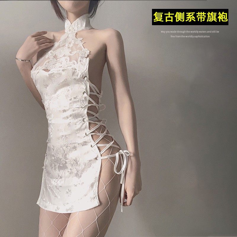 情趣诱惑装旗袍高开叉床上性感房事cos内裤诱惑老公情调内衣qqny