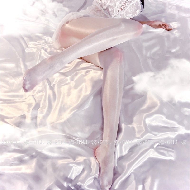 姬Gill油亮油光珠光丝光透明开D肉丝袜美腿袜黑丝打底显瘦丝滑