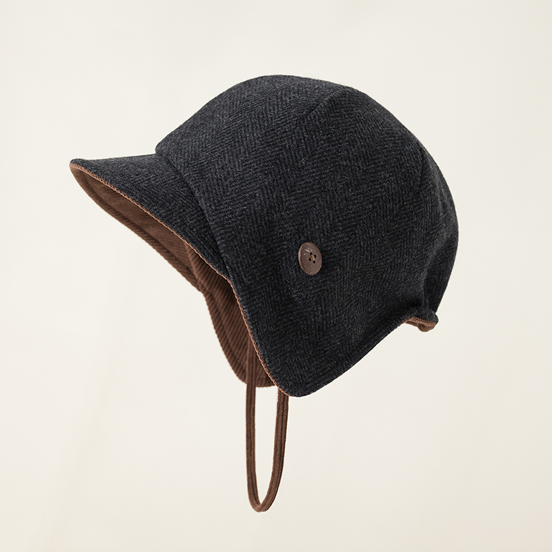 2024新款雷锋帽男双层帽子女秋冬