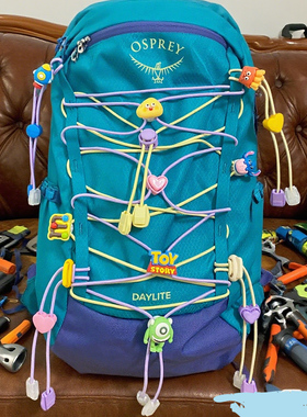 登山包改造挂件背包扩展空间弹力绳固定扣登山杖绳尾夹扣卡通配饰