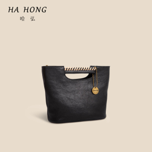 哈弘水桶包小埃及王朝植鞣头层牛皮大容量高级小众不撞款 包包女款