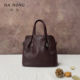 哈弘植鞣头层牛皮真皮单肩斜挎手提包软皮复古百搭简约日常通勤包