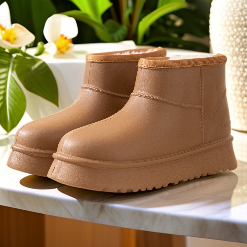 秋冬雪地靴防水厚底加绒短靴加厚棉鞋女款时尚百搭保暖亲肤大气靴