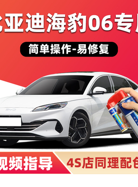 比亚迪海豹06补漆笔暖色烟茶汽车划痕修复神器雪域白灰色ev自喷漆