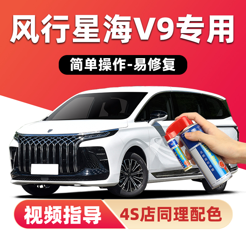 适用东风风行星海V9补漆笔自喷漆