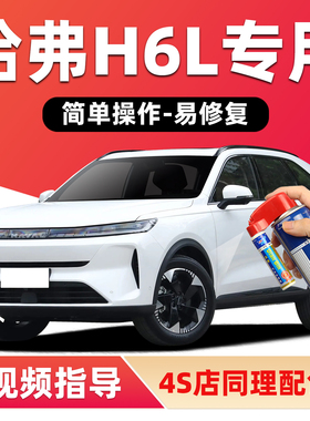 哈弗H6L补漆笔冰晶白色汽车补漆神器划痕修复幻夜黑沧浪青自喷漆