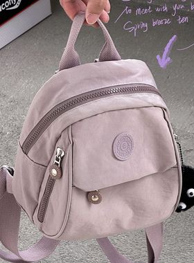 双肩包女大学生高中生上班通勤简约书包2024新品户外出游旅行背包