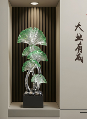 现代简约银杏叶大摆件