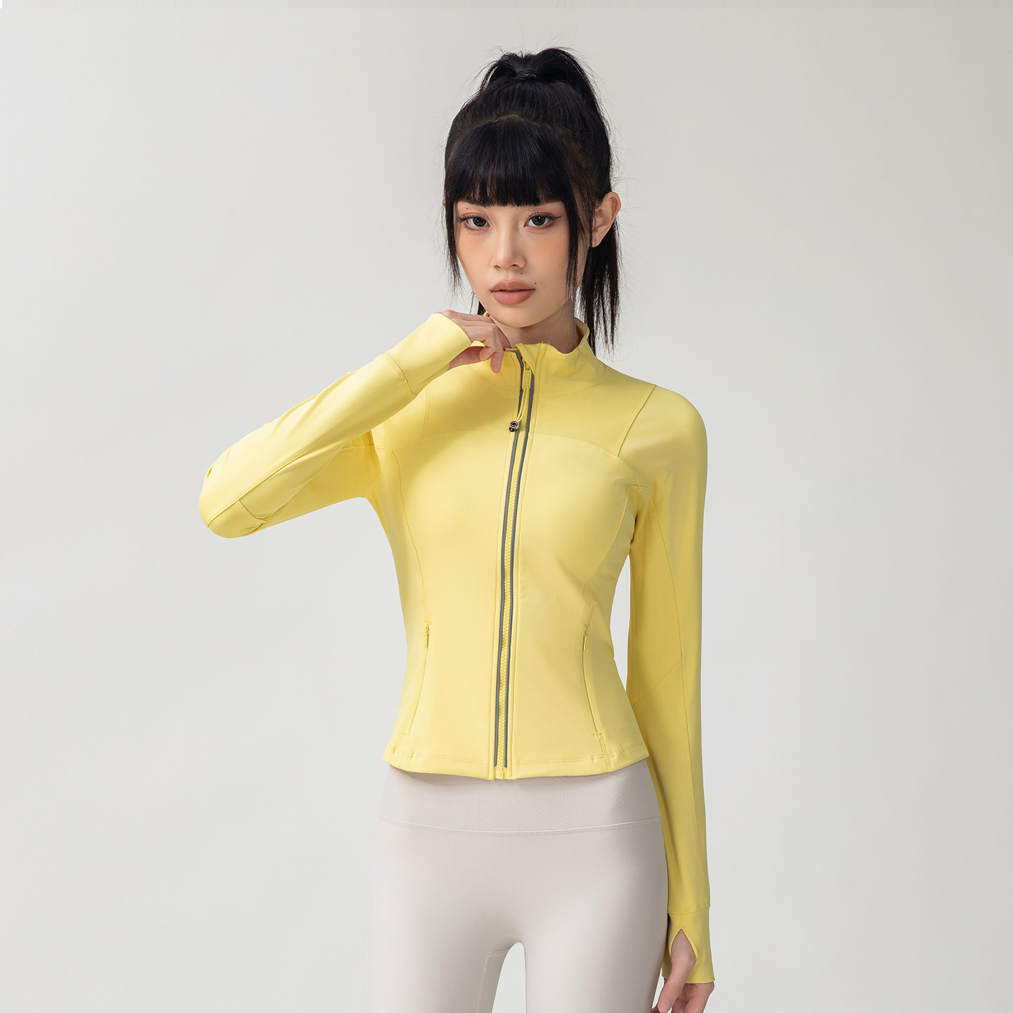 运动上衣女秋冬立领瑜伽健身外套2026新款修身显瘦跑步训练速干服,运动/瑜伽/健身/球迷用品,瑜伽外套,淘宝优惠券,粉丝福利购,淘宝优惠卷