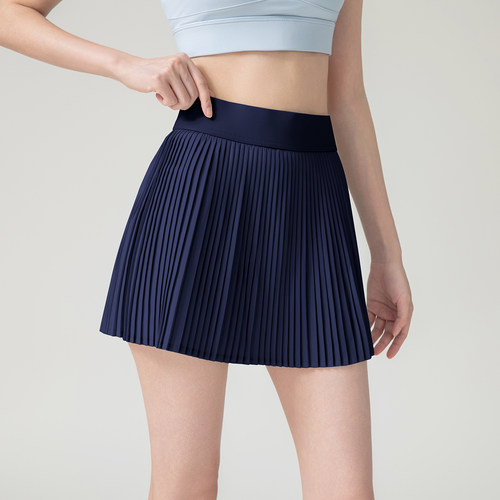 【夏季新品】 大牌同款高腰瑜伽跑步防走光风琴裙显瘦Pleated裙女